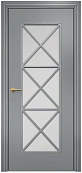 Схожие товары - Дверь Оникс Турин фрезерованная эмаль RAL 7040, сатинато с решеткой №5