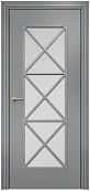 Схожие товары - Дверь Оникс Турин фрезерованная эмаль RAL 7040, сатинато с решеткой №5