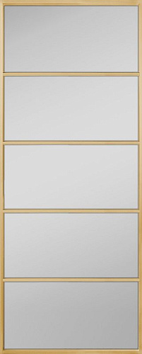 Перегородка Alum №5 золото, сатинат белый