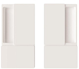 Ручка AGB B30000.01.FM WAVE для раздвижной двери к Touch, белый