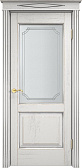 Схожие товары - Дверь Итальянская Легенда массив дуба Д13 белый грунт с патиной серебро микрано, стекло 13-5