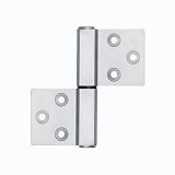 Петля накладная Armadillo FL.IN3800.US 80,5*80*3,5 MWSC итальянский тисненый