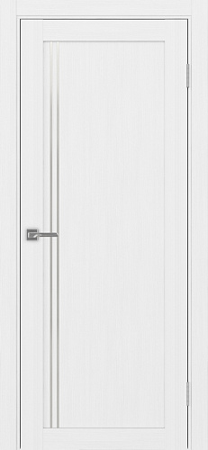 Дверь Эко 566.111 АПП белый лед молдинг SC, глухая