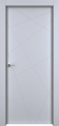 Дверь Гео эмаль RAL 7047, глухая