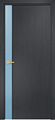 Схожие товары - Дверь Оникс Дуо эмаль голубая/дуб графит, триплекс черный