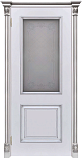 Схожие товары - Дверь ДР Finezza Итало Багет-32 эмаль белая патина серебро, стекло