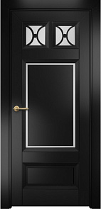 Недавно просмотренные - Дверь Оникс Шанель 2 фрезерованная эмаль черная, сатинато с решеткой