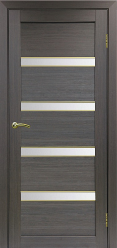 Дверь Эко 505.12 АПС венге молдинг SG, lacobel белый