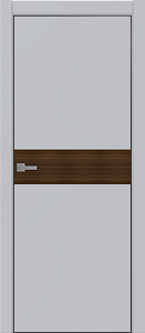 Недавно просмотренные - Дверь ДР Tamburat 4106 манхеттен AL кромка черная, орех натуральный, глухая