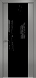Дверь Оникс Престиж эмаль RAL 7036, триплекс черный