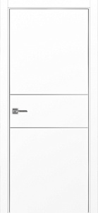 Недавно просмотренные - Дверь Эко 203 белый снежный молдинг SC, кромка AL хром SC с 2-х сторон, глухая