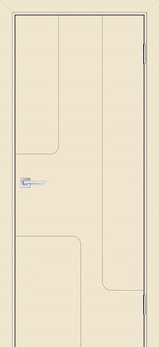 Дверь Текона эмаль Smalta-Line 01 айвори RAL 1013, глухая