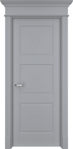 Дверь Тан33ХО эмаль RAL 7047, глухая