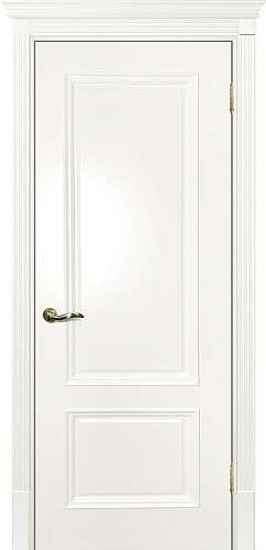 Дверь Текона эмаль Smalta 07 молочный RAL 9010, глухая