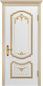 Недавно просмотренные - Дверь Шейл Дорс Соло В3 эмаль белая с золотой патиной, глухая