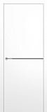 Дверь Z K10 полипропилен белый, молдинг черный, глухая