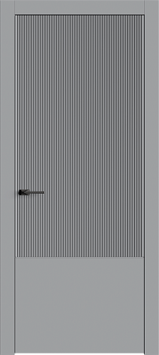 Дверь Линнея-10 серая, глухая
