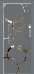 Недавно просмотренные - Дверь Оникс Арт, лакобель серый RAL 7040, зеркало №4