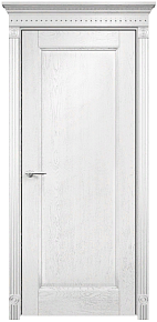 Недавно просмотренные - Дверь Оникс Италия 1 эмаль белая патина серебро, глухая
