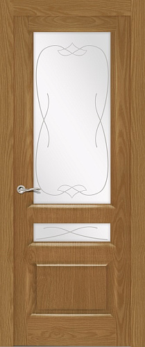 Дверь Ситидорс Малахит-2 CLASSIC дуб медовый, остекленная