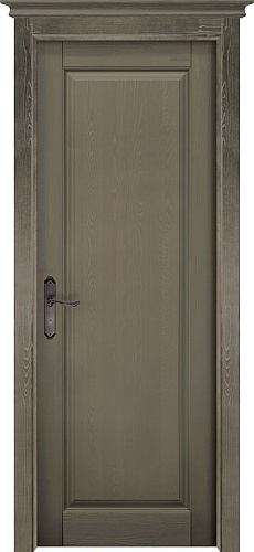 Дверь ДР браш массив сосны Андромеда олива, глухая