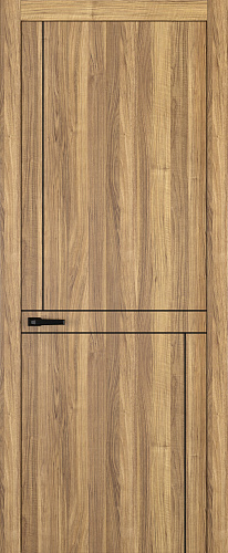 Дверь Z K20 toppan орех грецкий, молдинг черный, глухая