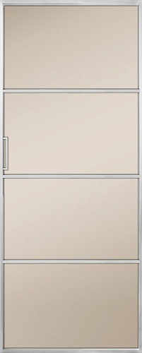 Перегородка Alum №4 хром, сатинат бронза