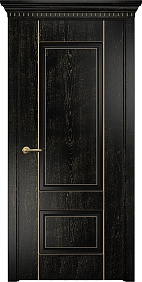 Недавно просмотренные - Дверь Оникс Марсель фрезерованная эмаль черная патина золото, глухая