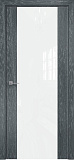 Дверь Оникс Парма 1 седой дуб, глухая лакобель RAL 0333
