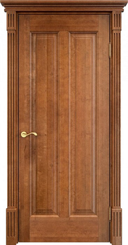 Дверь ПМЦ массив ольхи ОЛ102 орех 10%, глухая