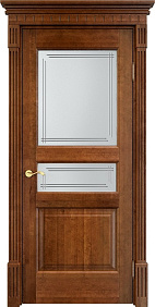 Недавно просмотренные - Дверь ПМЦ массив ольхи ОЛ5 коньяк, стекло 5-4