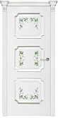 Схожие товары - Дверь Оникс Валенсия эмаль белая со сложной росписью 3, глухая