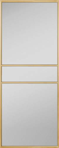 Перегородка Alum №2 золото, сатинат белый