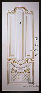 Недавно просмотренные - Панель внутренняя 16 мм Александрия, слоновая кость с патиной золото, Эмаль