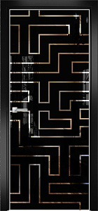 Недавно просмотренные - Дверь Оникс Арт, лакобель черный RAL 9005, зеркало №12