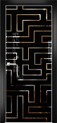 Схожие товары - Дверь Оникс Арт, лакобель черный RAL 9005, зеркало №12