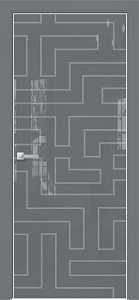 Недавно просмотренные - Дверь Оникс Арт, лакобель серый RAL 7040, пескоструй №12