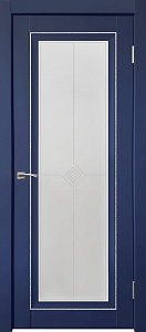 Недавно просмотренные - Дверь ДР экошпон Деканто ПДО 2 бархат blue вставка серебристая, сатинато белое