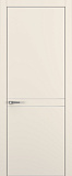 Дверь Z K13 полипропилен крем, молдинг серебро, ALU кромка хром, глухая
