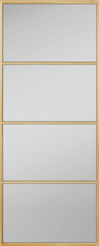 Перегородка Alum №4 золото, сатинат белый