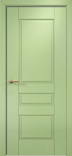 Дверь Оникс Версаль фрезерованная №2 эмаль фисташковая, глухая