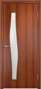 Недавно просмотренные - Дверь Браво 6Ф итальянский орех, стекло белое художественное с фьюзингом