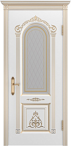 Недавно просмотренные - Дверь Шейл Дорс Ода  В2 эмаль белая с золотой патиной, стекло фотопечать