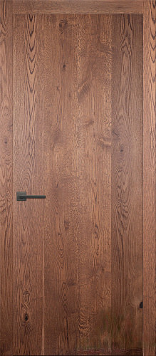 Дверь ДР массив дуба + массив ольхи Legno 1 морёный дуб, 2,3 м, глухая