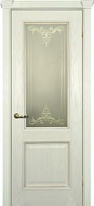 Недавно просмотренные - Дверь Текона шпон Фрейм 02 ясень бисквит патина карамель, витраж №3 золото сатинат белый