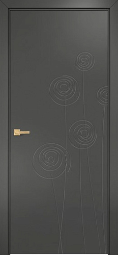 Дверь Оникс Концепт №11 PVC серый, глухая