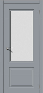 Недавно просмотренные - Дверь Квадро-2 эмаль RAL7040, сатинат