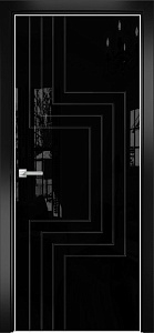 Недавно просмотренные - Дверь Оникс Арт, лакобель черный RAL 9005, гравировка №2
