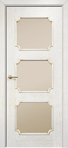 Недавно просмотренные - Дверь Оникс Валенсия эмаль белая патина золото, сатинат бронза