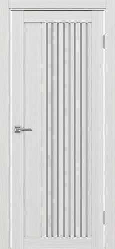 Дверь Эко 544.12 ясень серебристый, зеркало с 2-х сторон